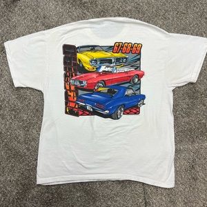 Vintage Firebird shirt mens XL extra large white short sleeve hot rod Y2K‎ cars